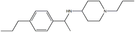 1-propyl-N-[1-(4-propylphenyl)ethyl]piperidin-4-amine Structure