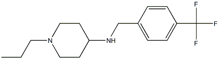 1-propyl-N-{[4-(trifluoromethyl)phenyl]methyl}piperidin-4-amine Structure