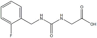 2-({[(2-fluorophenyl)methyl]carbamoyl}amino)acetic acid 구조식 이미지