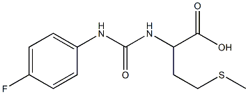 2-({[(4-fluorophenyl)amino]carbonyl}amino)-4-(methylthio)butanoic acid Structure