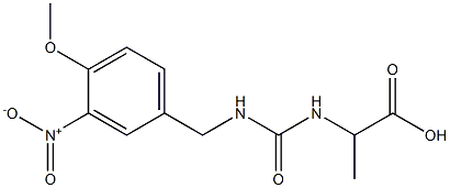 2-({[(4-methoxy-3-nitrophenyl)methyl]carbamoyl}amino)propanoic acid Structure