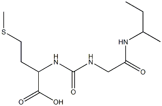 2-({[(butan-2-ylcarbamoyl)methyl]carbamoyl}amino)-4-(methylsulfanyl)butanoic acid Structure