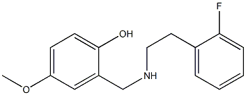 2-({[2-(2-fluorophenyl)ethyl]amino}methyl)-4-methoxyphenol 구조식 이미지