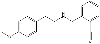 2-({[2-(4-methoxyphenyl)ethyl]amino}methyl)benzonitrile 구조식 이미지