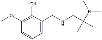 2-({[2-(dimethylamino)-2-methylpropyl]amino}methyl)-6-methoxyphenol Structure