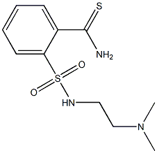 2-({[2-(dimethylamino)ethyl]amino}sulfonyl)benzenecarbothioamide 구조식 이미지