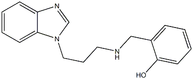 2-({[3-(1H-1,3-benzodiazol-1-yl)propyl]amino}methyl)phenol 구조식 이미지