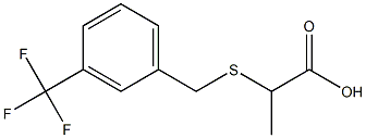 2-({[3-(trifluoromethyl)phenyl]methyl}sulfanyl)propanoic acid Structure