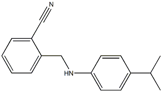 2-({[4-(propan-2-yl)phenyl]amino}methyl)benzonitrile Structure