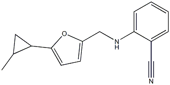 2-({[5-(2-methylcyclopropyl)furan-2-yl]methyl}amino)benzonitrile Structure