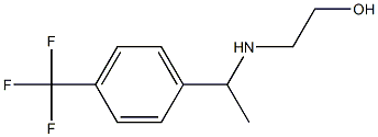 2-({1-[4-(trifluoromethyl)phenyl]ethyl}amino)ethan-1-ol 구조식 이미지