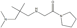 2-({2-[(dimethylamino)methyl]-2-methylpropyl}amino)-1-(pyrrolidin-1-yl)ethan-1-one 구조식 이미지