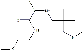 2-({2-[(dimethylamino)methyl]-2-methylpropyl}amino)-N-(2-methoxyethyl)propanamide 구조식 이미지