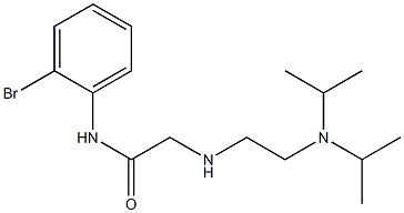 2-({2-[bis(propan-2-yl)amino]ethyl}amino)-N-(2-bromophenyl)acetamide 구조식 이미지