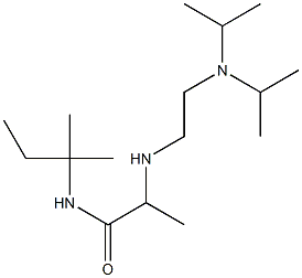 2-({2-[bis(propan-2-yl)amino]ethyl}amino)-N-(2-methylbutan-2-yl)propanamide 구조식 이미지