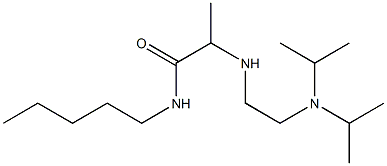 2-({2-[bis(propan-2-yl)amino]ethyl}amino)-N-pentylpropanamide Structure