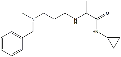 2-({3-[benzyl(methyl)amino]propyl}amino)-N-cyclopropylpropanamide Structure