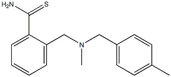 2-({methyl[(4-methylphenyl)methyl]amino}methyl)benzene-1-carbothioamide Structure