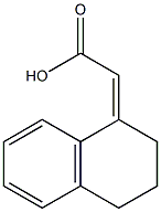 2-(1,2,3,4-tetrahydronaphthalen-1-ylidene)acetic acid 구조식 이미지