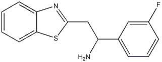 2-(1,3-benzothiazol-2-yl)-1-(3-fluorophenyl)ethan-1-amine 구조식 이미지