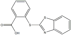 2-(1,3-benzothiazol-2-ylsulfanyl)benzoic acid Structure