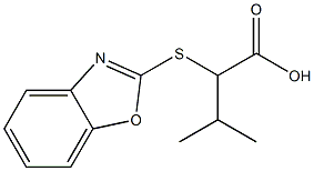 2-(1,3-benzoxazol-2-ylsulfanyl)-3-methylbutanoic acid 구조식 이미지