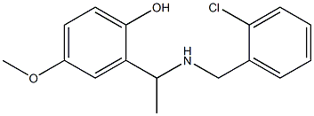 2-(1-{[(2-chlorophenyl)methyl]amino}ethyl)-4-methoxyphenol Structure