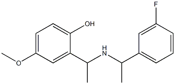 2-(1-{[1-(3-fluorophenyl)ethyl]amino}ethyl)-4-methoxyphenol Structure