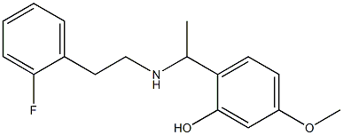 2-(1-{[2-(2-fluorophenyl)ethyl]amino}ethyl)-5-methoxyphenol Structure