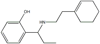 2-(1-{[2-(cyclohex-1-en-1-yl)ethyl]amino}propyl)phenol 구조식 이미지