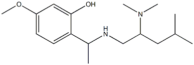 2-(1-{[2-(dimethylamino)-4-methylpentyl]amino}ethyl)-5-methoxyphenol Structure