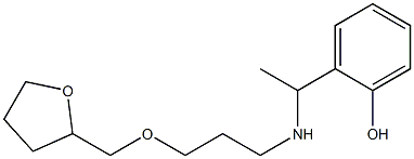 2-(1-{[3-(oxolan-2-ylmethoxy)propyl]amino}ethyl)phenol 구조식 이미지