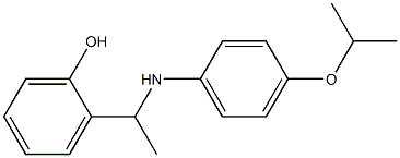 2-(1-{[4-(propan-2-yloxy)phenyl]amino}ethyl)phenol Structure