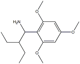 2-(1-amino-2-ethylbutyl)-1,3,5-trimethoxybenzene Structure