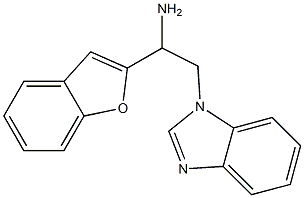 2-(1H-1,3-benzodiazol-1-yl)-1-(1-benzofuran-2-yl)ethan-1-amine Structure