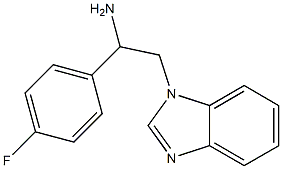 2-(1H-benzimidazol-1-yl)-1-(4-fluorophenyl)ethanamine Structure