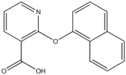 2-(1-naphthyloxy)nicotinic acid Structure