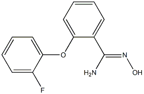 2-(2-fluorophenoxy)-N'-hydroxybenzene-1-carboximidamide 구조식 이미지