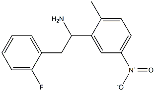 2-(2-fluorophenyl)-1-(2-methyl-5-nitrophenyl)ethan-1-amine Structure