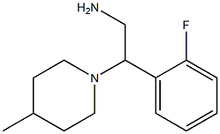 2-(2-fluorophenyl)-2-(4-methylpiperidin-1-yl)ethan-1-amine Structure