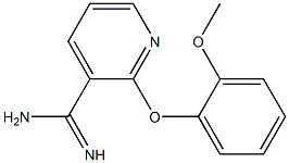 2-(2-methoxyphenoxy)pyridine-3-carboximidamide Structure