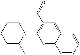 2-(2-methylpiperidin-1-yl)quinoline-3-carbaldehyde Structure