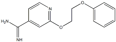 2-(2-phenoxyethoxy)pyridine-4-carboximidamide 구조식 이미지