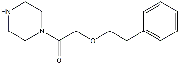 2-(2-phenylethoxy)-1-(piperazin-1-yl)ethan-1-one 구조식 이미지