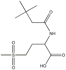 2-(3,3-dimethylbutanamido)-4-methanesulfonylbutanoic acid Structure