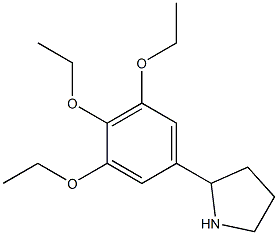 2-(3,4,5-triethoxyphenyl)pyrrolidine Structure