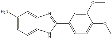 2-(3,4-dimethoxyphenyl)-1H-benzimidazol-5-amine 구조식 이미지