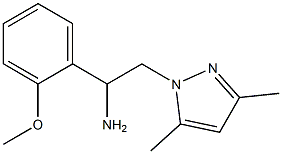 2-(3,5-dimethyl-1H-pyrazol-1-yl)-1-(2-methoxyphenyl)ethanamine Structure