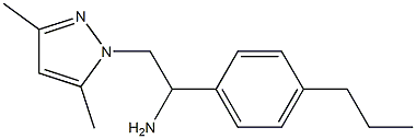 2-(3,5-dimethyl-1H-pyrazol-1-yl)-1-(4-propylphenyl)ethanamine 구조식 이미지