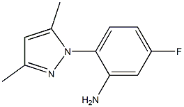 2-(3,5-dimethyl-1H-pyrazol-1-yl)-5-fluoroaniline 구조식 이미지